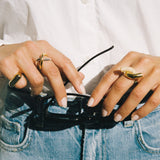 Sculpt Ring Thick Gold
