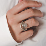 Band Ring I Moonstone Gold