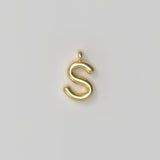 Letter Charm Small Plated
