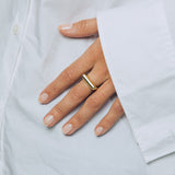 Sculpt Ring Slim Gold