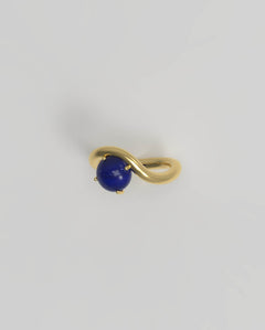 Band Ring I Lapis Gold