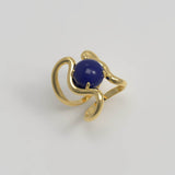 Reef Ring Lapis Gold