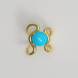 Reef Ring Turquoise Gold