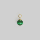 Lolly Charm Malachite Plated