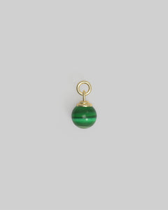 Lolly Charm Malachite Plated