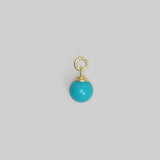 Lolly Charm Turquoise Plated