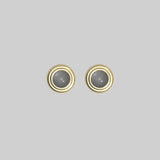 Lolly Stud Moonstone Plated