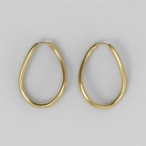 Thorn Hoop Oval Gold