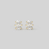 Muse Ear Studs Oval Diamond