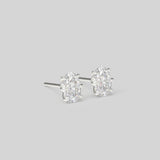 Muse Ear Studs Oval Diamond