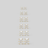 Muse Ear Studs Emerald Diamond