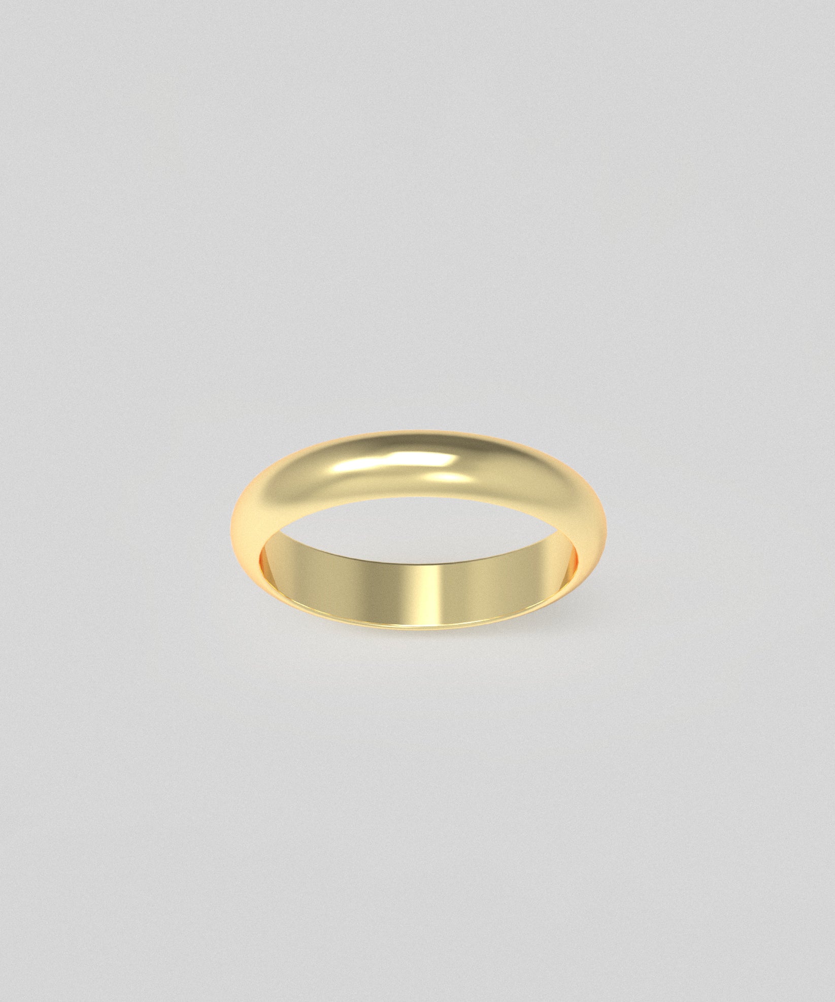 Band Ring Curved 4 mm