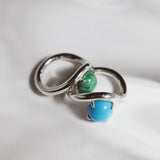 Band Ring I Malachite