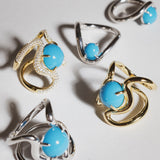 Reef Ring Turquoise Diamonds