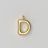 Letter Charm Large Plated