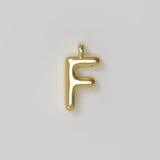 Letter Charm Large Plated