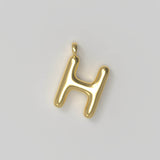 Letter Charm Large Plated