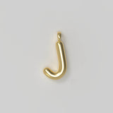 Letter Charm Large Plated