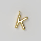 Letter Charm Large Plated