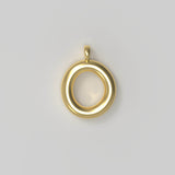 Letter Charm Large Plated