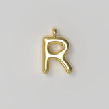 Letter Charm Large Plated