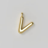 Letter Charm Large Plated