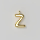 Letter Charm Large Plated