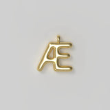 Letter Charm Small Plated