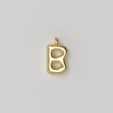 Letter Charm Small Plated