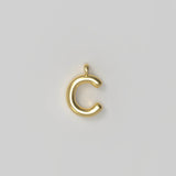 Letter Charm Small Plated