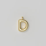 Letter Charm Small Plated