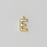 Letter Charm Small Plated