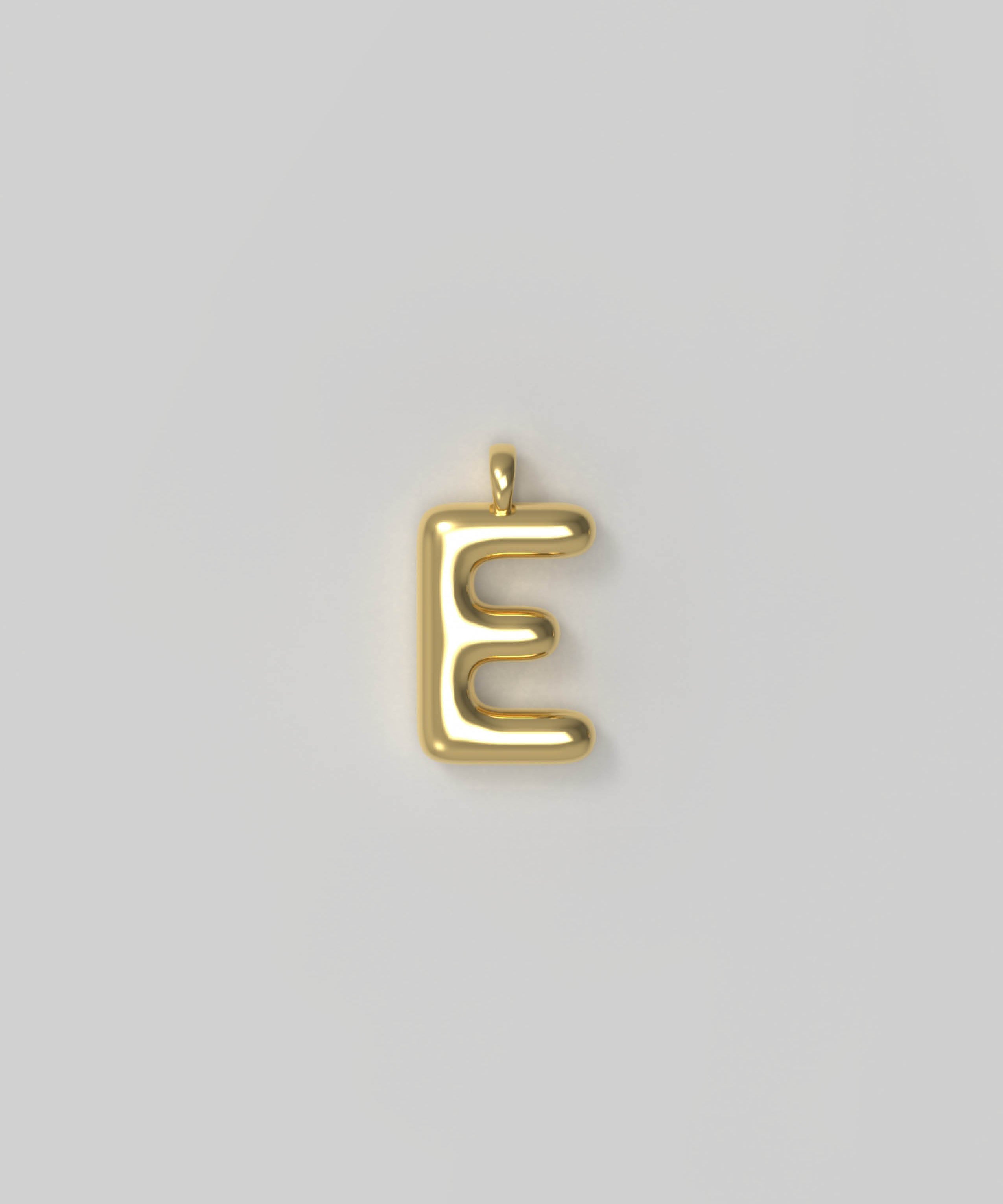 Letter Charm Small Plated