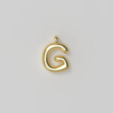 Letter Charm Small Plated