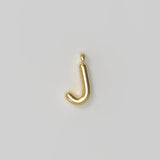 Letter Charm Small Plated