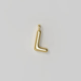 Letter Charm Small Plated