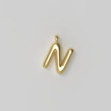 Letter Charm Small Plated