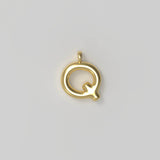 Letter Charm Small Plated