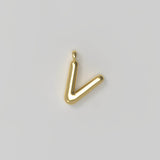 Letter Charm Small Plated