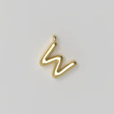 Letter Charm Small Plated