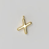 Letter Charm Small Plated