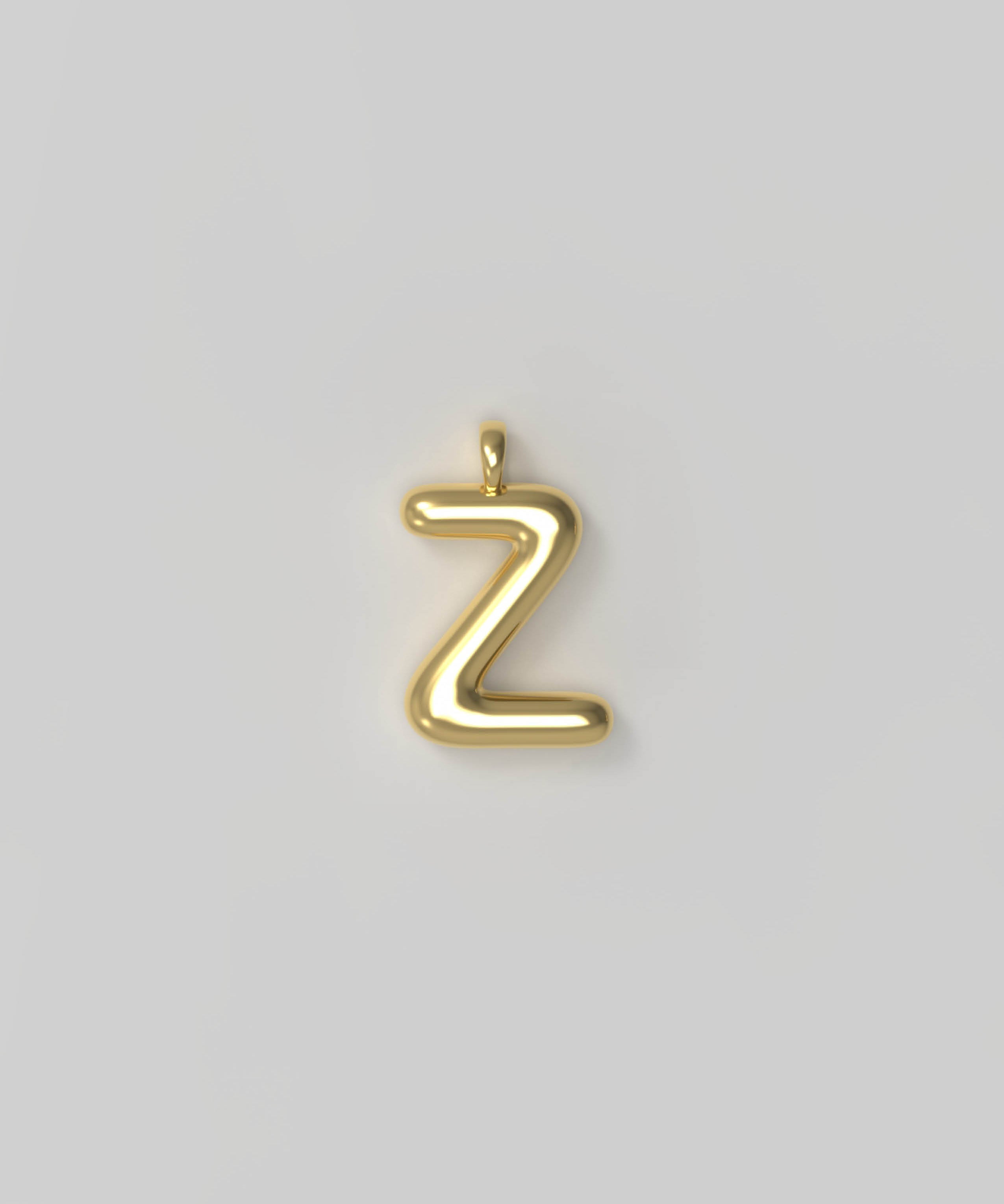 Letter Charm Small Plated