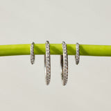 Slim Hoop Tiny Diamonds