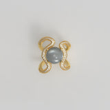 Reef Ring Moonstone Diamonds