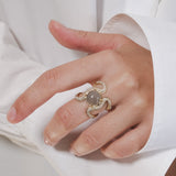 Reef Ring Moonstone Diamonds