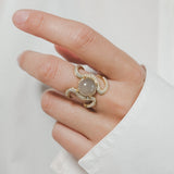 Reef Ring Moonstone Diamonds