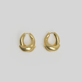Rose Hoop Small Plated