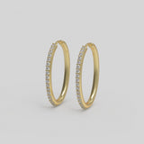 Slim Hoop L Diamonds