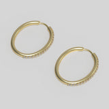 Slim Hoop L Diamonds