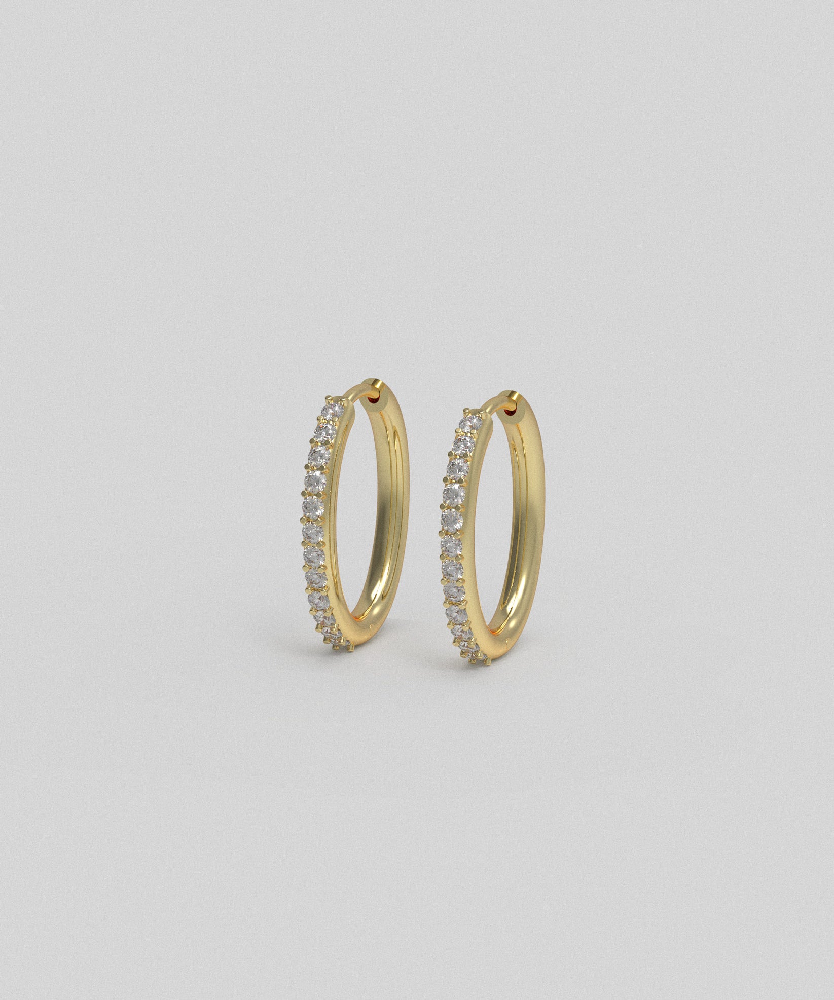 Slim Hoop M Diamonds